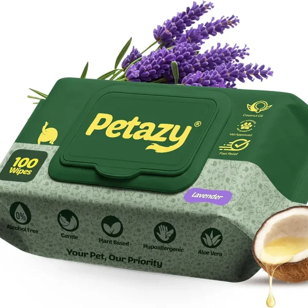 100ct XL Pet Wipes – Hypoallergenic, Deodorizing