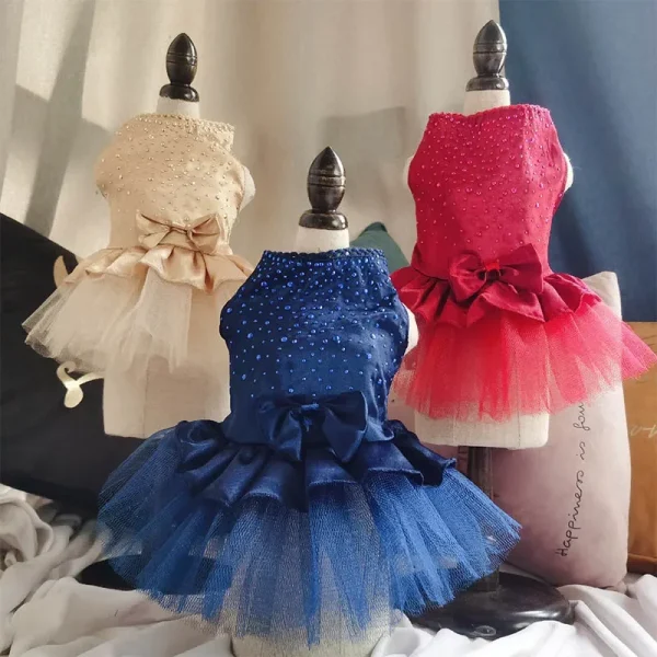Dog Summer Dress Cat Lace Skirt Pet Clothing Chihuahua