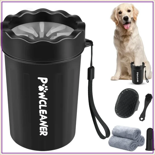7 in 1 Dog Paw Cleaner for Dogs & Cats - Portable Paw Washer